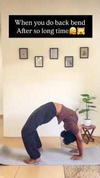when you do back bend after so long time..#yogad #flexibility #meditation #dance