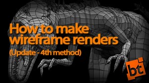 Blender 2.5 - How to make wireframe renders (Update)