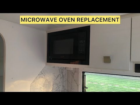 HOW TO REPLACE A SWIFT MICROWAVE OVEN - IN OUR RED CENTRE CARAVAN || SEPS ADVENTURES