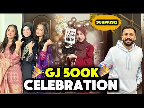 Surprised 500k Celebration For Ghazal Api😍 Rajab Bhai Ki Surprise Entry❤️