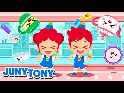 Party In The Kitchen 🫖🍽️ | I'm a Teacup ☕ | Kitchen Song for Kids | JunyTony
