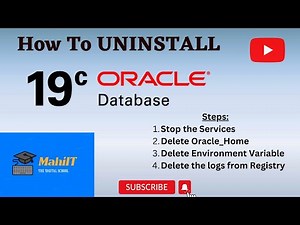 HOW TO UNINSTALL ORACLE 19C DATABASE ON WINDOWS 11 / WINDOWS 10 By…  - Partner