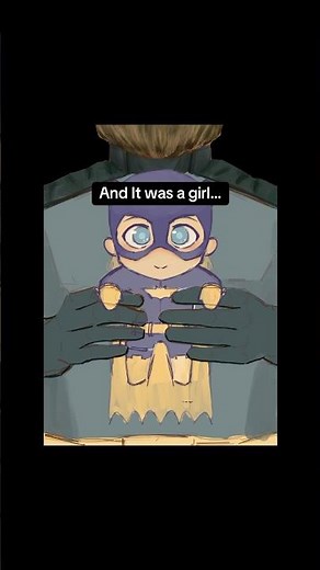 (Batman) baby shower card I made #art #batgirl🎁✨