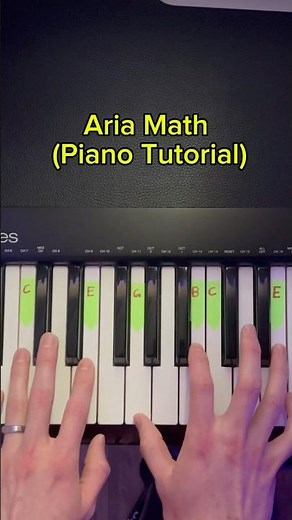 Aria Math (Piano Tutorial) #ariamath #minecraft #minecraftmusic #pianotutorial #pianocover #piano