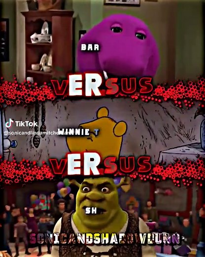 Barney Vs Winnie The Pooh Vs Shrek #barney #vs #winniethepooh #vs #shrek