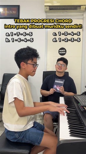 Ada yang tau progresi chord intro yang dibuat muridku ini?🎹COBA TEBAK DI KOMEN!#mustimusik