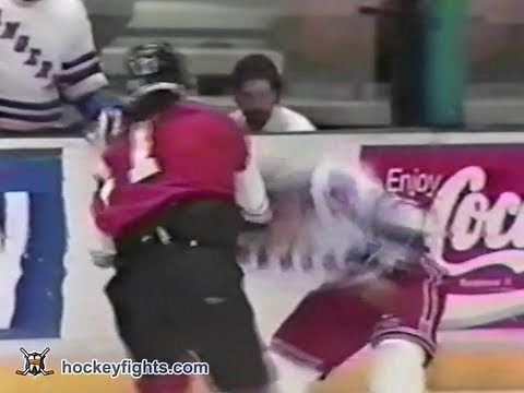Craig Berube vs Tie Domi Mar 4, 1991