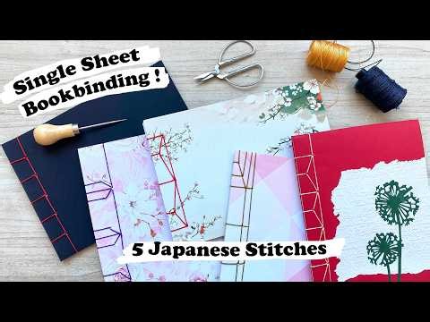 Do you have loose sheets of paper? Here's how to bind them with 5 Japanese stitches
