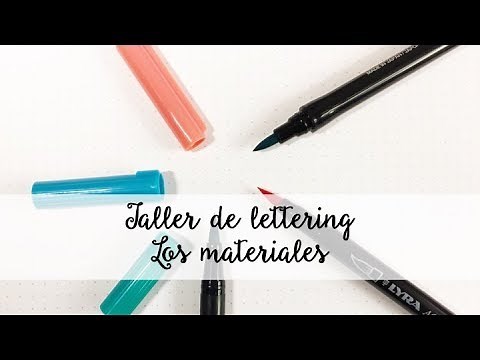 Curso de lettering para principiantes (español) Clase 1 - Los materiales | SCRAP & LETTERING