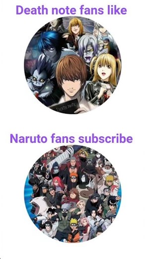 #Death note vs Naruto