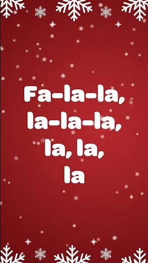 Deck the Halls Christmas Song SING ALONG Merry Christmas 🎵🎄 #shorts #christmassong