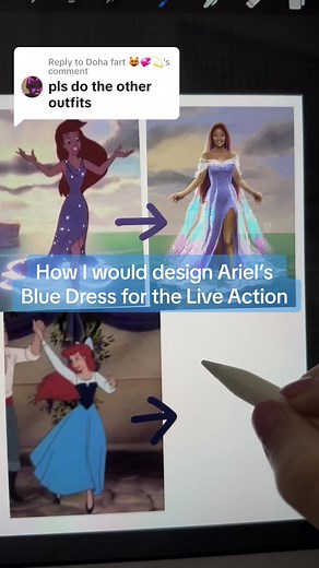 Designing Ariel's Blue Dress for Live Action: Costume Inspiration and Details
