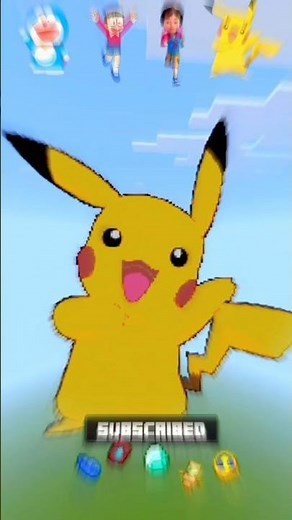 turning your my favourite cartoon minecraft pixel art amazing short #pixelartinminecraft