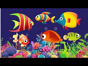 4k Baby Lullaby🐟Soothing fishes🐟Calming Undersea Animation🐟Aquarium #lullaby #sleepmusic #104