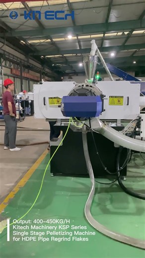 Recycle Plastic into Pellets: Kitech Machinery KSP120 Pelletizing Machine #pelletizing