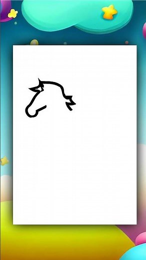 How to draw a Horse - Drawing for kids step by step