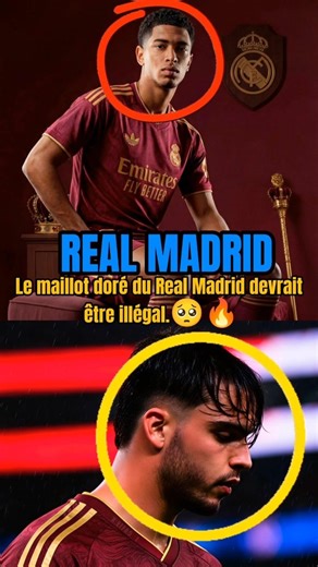 Real Madrid's gold jersey should be illegal. 🥺🔥