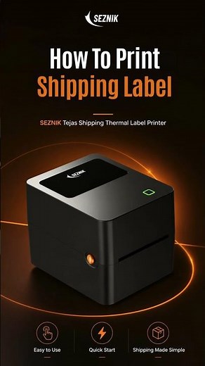 How to print on shipping labels with SEZNIK Tejas Shipping Label Printer | ‪@Seznik‬