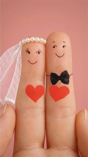 Finger Bride & Groom Love Story 💍❤️ | Trending Couple Meri Zindagi hai tu #trending #shorts #viral