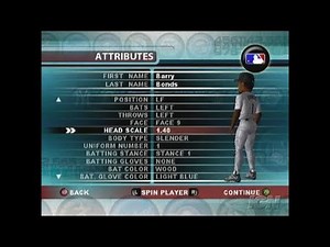 MLB SlugFest 2006 PlayStation 2 Gameplay - Create-A-Player