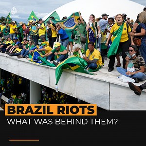 Supporters of Brazil’s former president Jair Bolsonaro stormed government buildings in Brasilia, refusing to accept his electoral defeat. How did Brazil get to this point? ⤵️ | Al Jazeera English