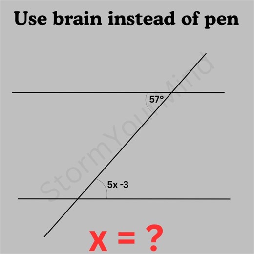 Basic mathematics Triangle problem algebra tricky problem #mathteacher #mathlover #mathfun #algebra