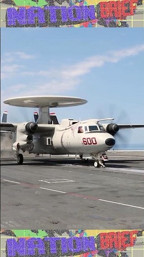 U.S. NAVY E-2D Advanced Hawkeye launch aboard USS Gerald R. Ford's