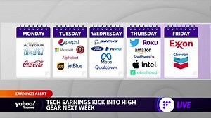 Tech companies gear up to report earnings next week