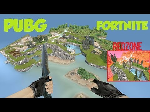 PUBG & FORTNITE IN CS 1.6 - CS 1.6 MOD BATTLE ROYALE !