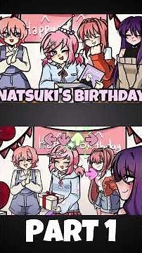 FNF - Natsuki's Birthday Party [PART 1|Happinees] (FNF X DDLC) (FNF MOD) #shorts