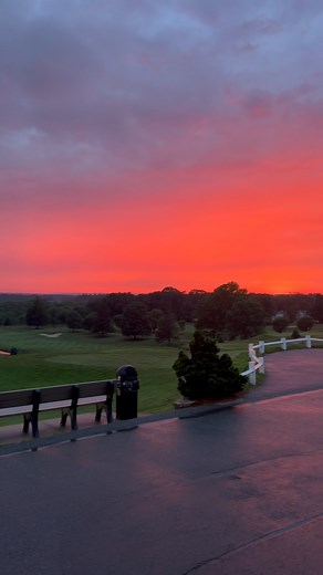 The only thing better than a birdie is this view 🌅 | Merrimack Golf Course