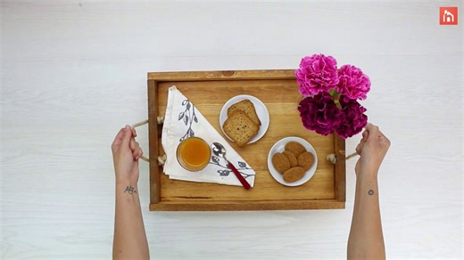 How to build an easy rustic wooden serving tray