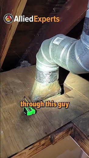 Venting exhaust pipes through an attic space - identifying efficient avenues!➡️ #energy #home #hvac