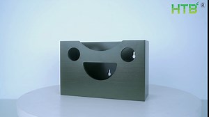 Paper Towel Dispenser Countertop or Wall Mount by HTB, Manual Bamboo Paper Hand Towel Holder Compatible with Trifold，C Fold, Z Fold, Multifold Paper Towels for Bathroom, Kitchen, Office