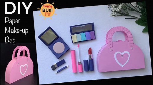 DIY Paper Makeup Bag Tutorial