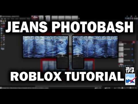EASY ROBLOX JEANS | PHOTOBASH TUTORIAL (paint.net)