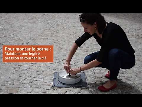 Comment utiliser une borne escamotable mécanique ?