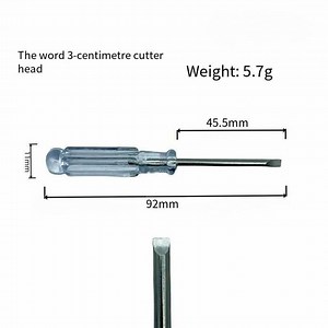 [Hot Item] 3mm Transparent Crystal Cross   Flat Head Screwdriver for Precision Work