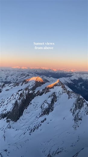 Chasing sunsets from the sky 🏔️ #mountainlife #sunsetview #helicopters #vacation #foryou