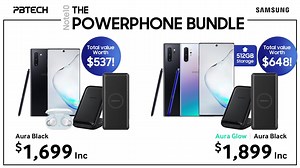 The Samsung Note 10/10 POWERPHONE bundles are now available for pre-order at PB! Pre-order now and get Samsung's new 2019 15W Fast Wireless Charger Stand ($119) Momax 10,000mAh Premium Type C PD & Wireless Fast Charging Power Bank ($129), PLUS get Samsung Galaxy Buds ($289) with your Note 10 OR a FREE UPGRADE from 256GB to a huge 512GB storage ($400) with your Note 10 😍 📌 Shipping starts on 23rd August - limited stock, one per customer, no trades. | PB Tech