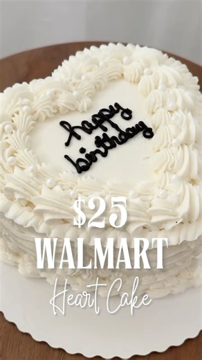 Sara Jane (ChicOnTheCheap) on Instagram: "How to order a vintage heart cake from @walmart 🤍 . . . . . #walmart #walmartfinds #walmartdeals #cakedecorating #cakedesign #cake #heartcake"