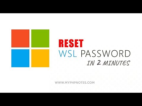 Reset Forgotten WSL Password in 2 minutes