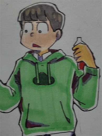 Why Karamatsu? Choromatsu × Karamatsu Fan Drawing Reaction