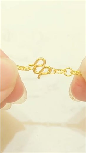 Gold Chain Hook Clasp Repair #shorts #Gold chain #Jewelry repair #Diy jewelry
