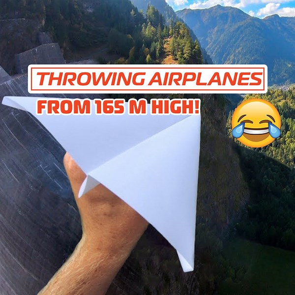 5M views · 18K reactions | Throwing Paper Airplanes From 165m HIGH! ✈️ | How Ridiculous | Facebook