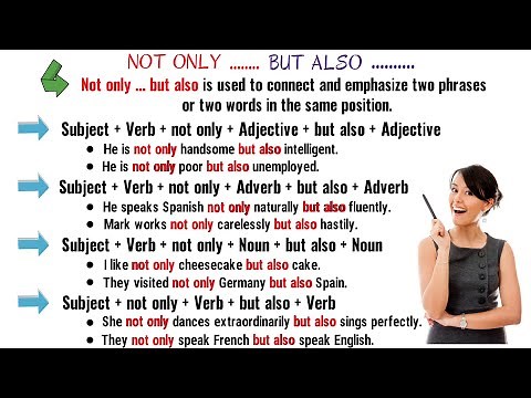 NOT ONLY BUT ALSO: How to Use "Not only...but also" Correctly!