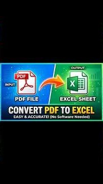pdf to excel converter | pdf ko excel me kaise convert kare | pdf to excel