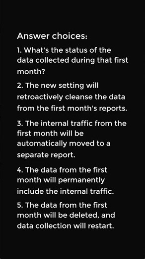 A business manager sets up Google Analytics but doesn't apply a filter to exclude internal company