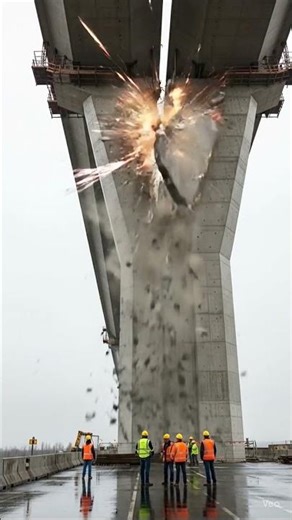 Shocking Bridge Collapse Caught on Camera 2025