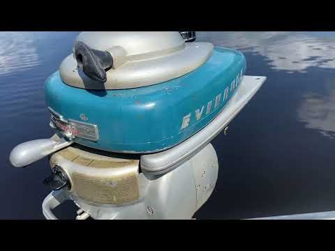 1948 Evinrude Zephyr 5.4hp FOUR cylinder antique outboard AOMCI